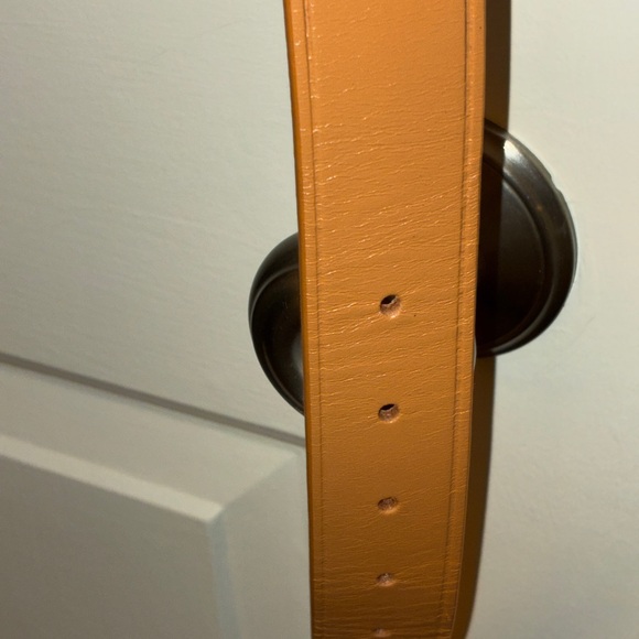 J. Crew Camel Leather Belt with Gold Buckle Sz L/XL - Picture 7 of 11